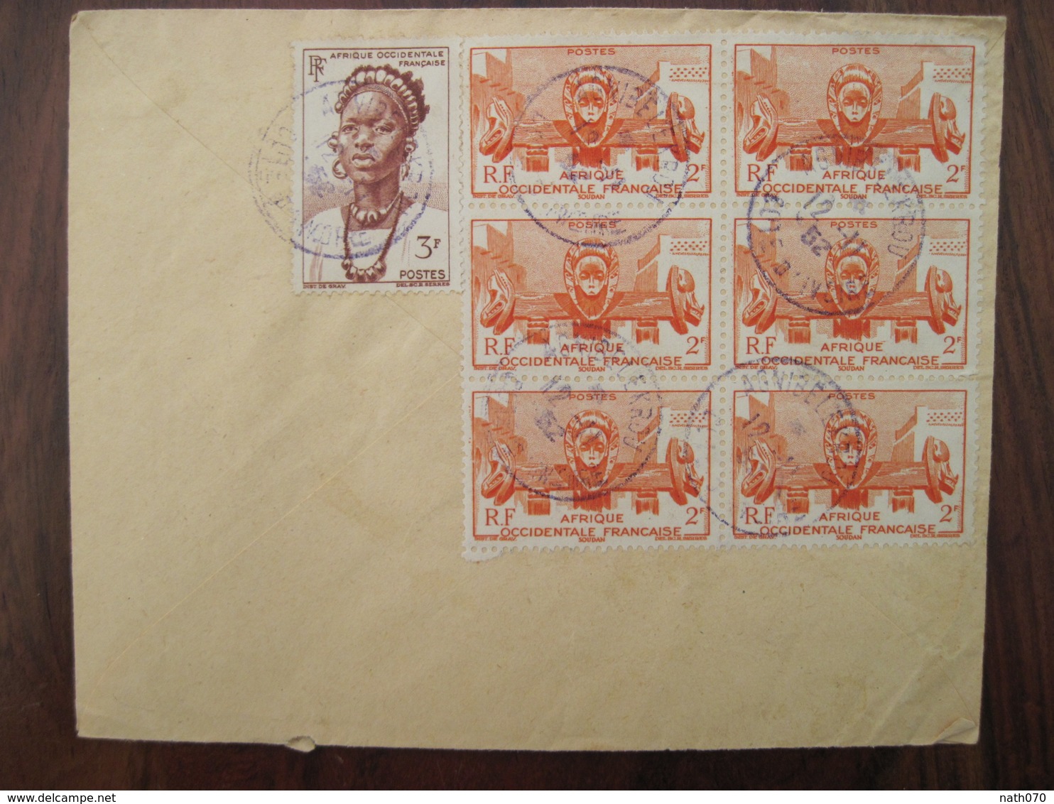 Cote D'Ivoire 1952 France Agnibilekrou AOF Timbre Lettre Enveloppe Cover Colonie Elfenbeinküste Ivoiry Coast - Storia Postale