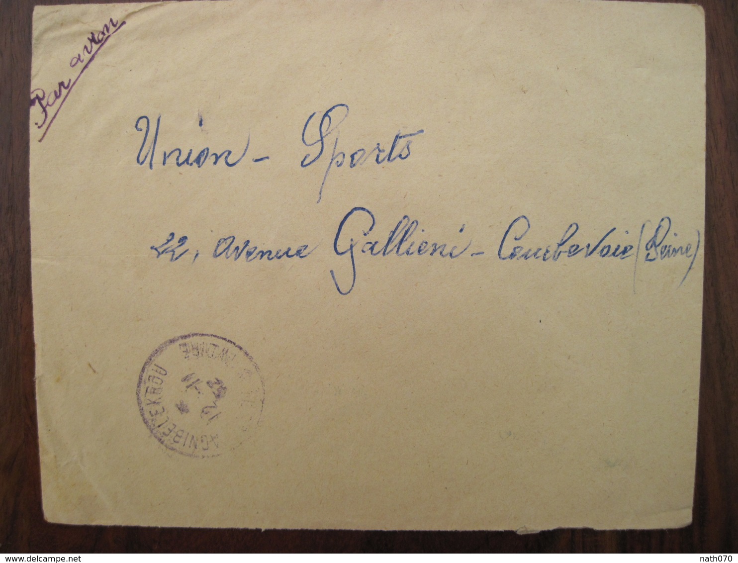 Cote D'Ivoire 1952 France Agnibilekrou AOF Timbre Lettre Enveloppe Cover Colonie Elfenbeinküste Ivoiry Coast - Cartas & Documentos