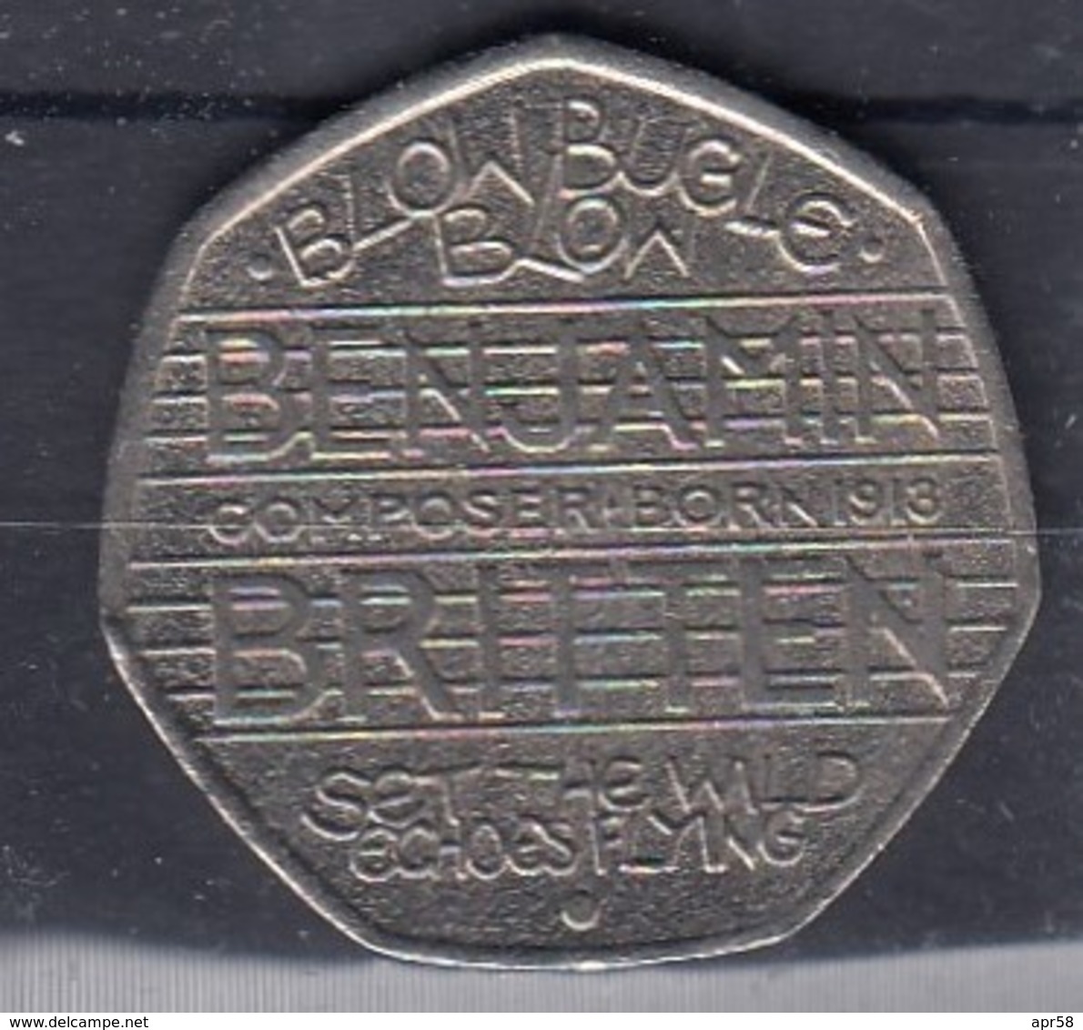 2013 Benjamin Britten - 50 Pence