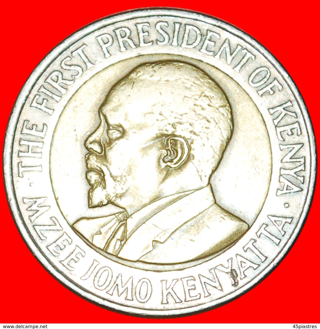 # COCK AND LIONS (2005-2009): KENYA ★ 20 SHILLINGS 2005! LOW START ★ NO RESERVE! Mzee Jomo Kenyatta (1964-1978) - Kenya