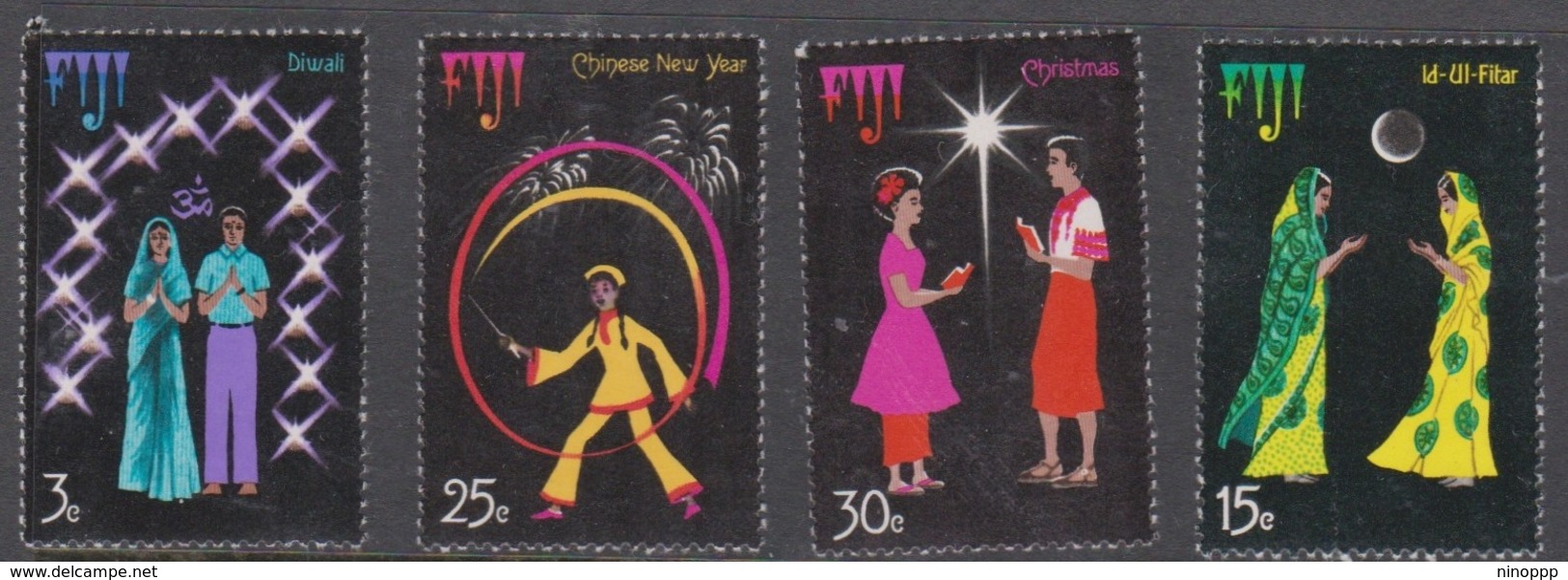 Fiji SG 521-524 1975 Festival Of Joy, Mint Never Hinged - Fiji (1970-...)