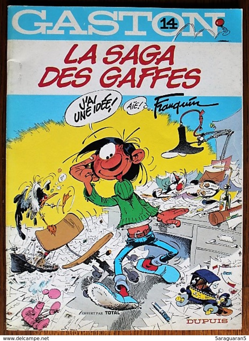 BD GASTON - 14 - La Saga Des Gaffes - Rééd. Publicitaire Total 1988 - Gaston