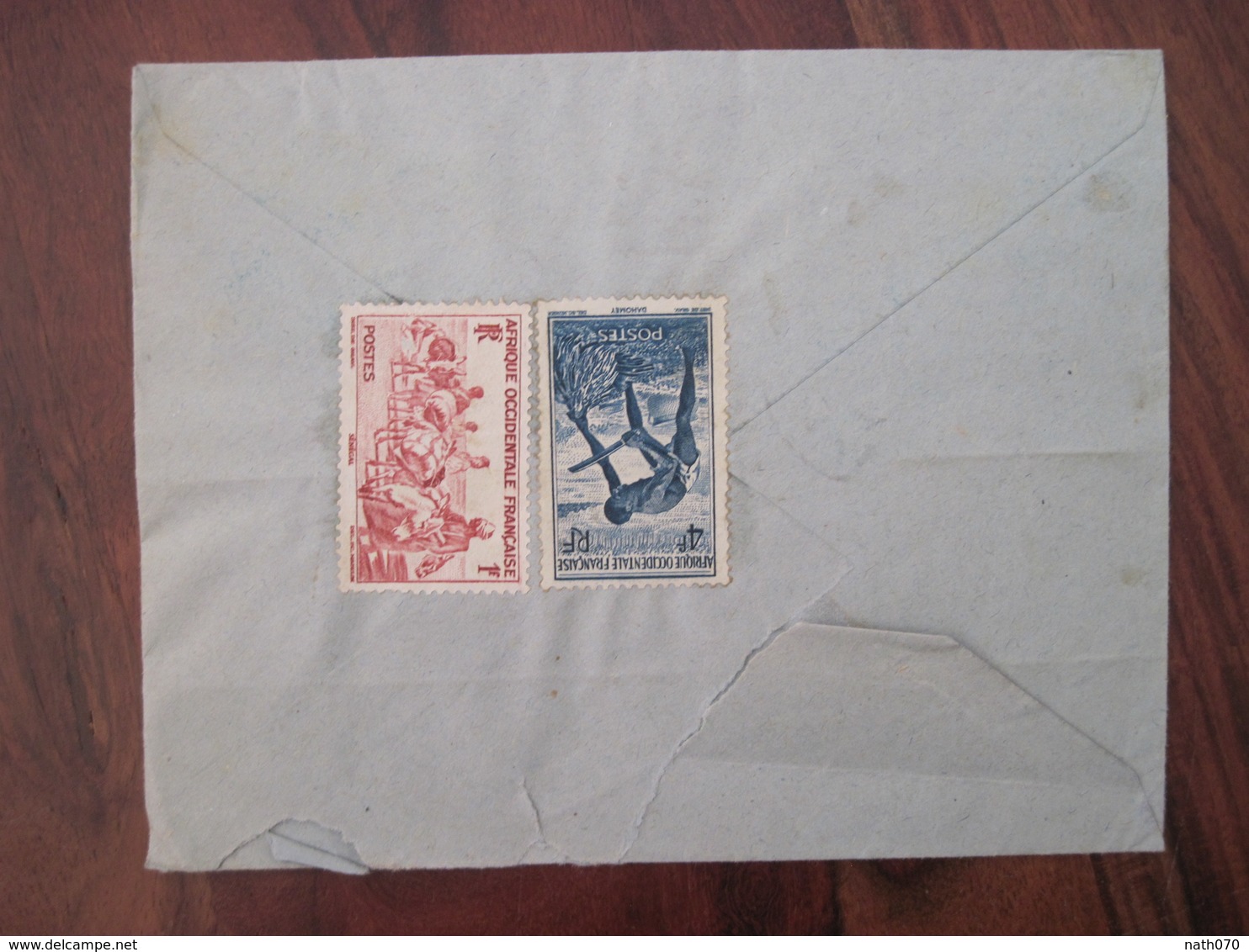 Cote D'Ivoire 1952 France TABOU AOF Timbre Lettre Enveloppe Cover Colonie Elfenbeinküste Ivoiry Coast - Brieven En Documenten
