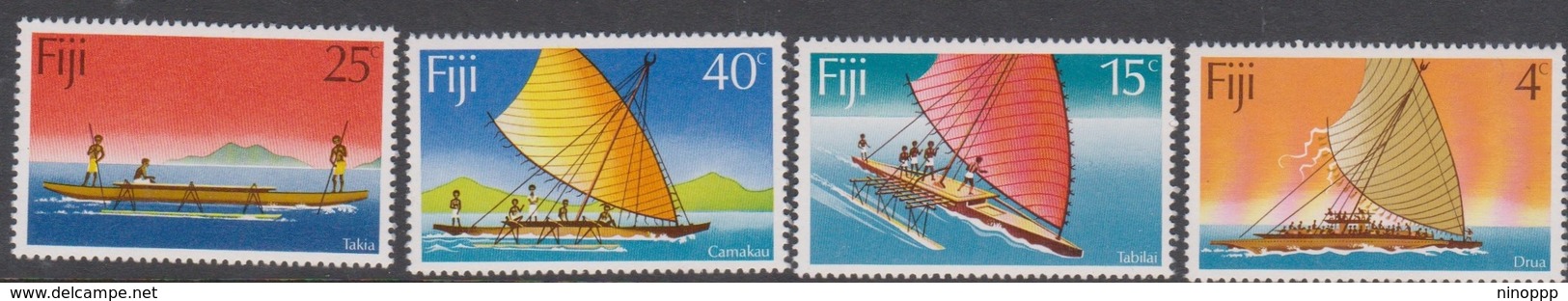 Fiji SG 545-548 1977 Canoes, Mint Never Hinged - Fiji (1970-...)