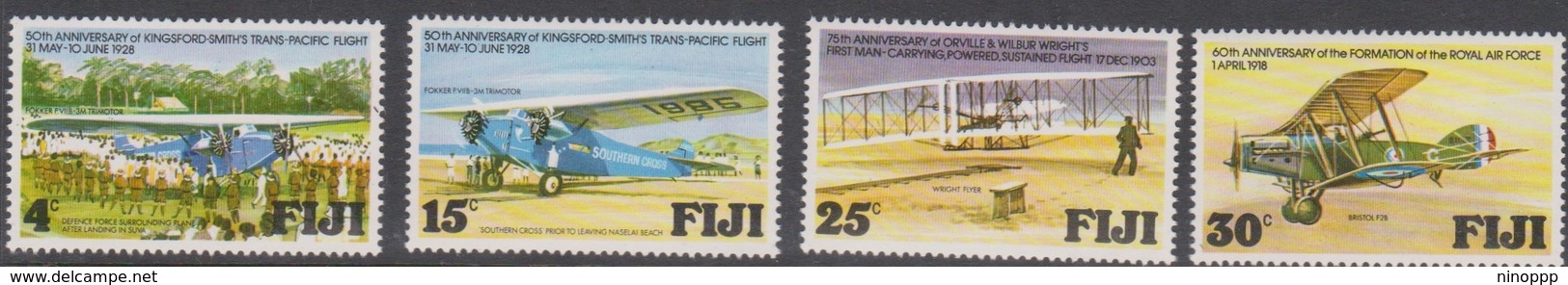Fiji SG 552-555 1978 Aviation Anniversaries, Mint Never Hinged - Fiji (1970-...)