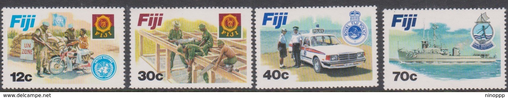 Fiji SG 632-635 1982 Disciplined Forces, Mint Never Hinged - Fiji (1970-...)