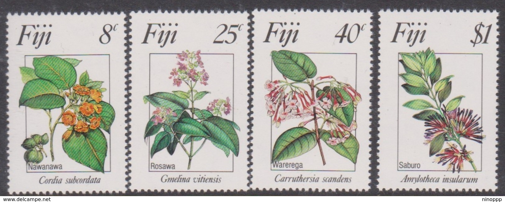 Fiji SG 665-668 1983 Flowers 1st Series, Mint Never Hinged - Fiji (1970-...)