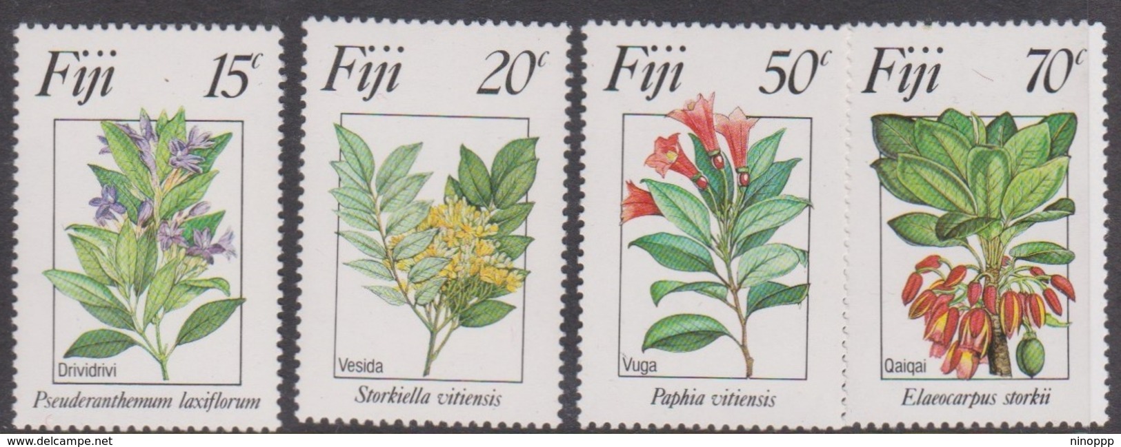 Fiji SG 680-683  1983 Flowers 2nd Series, Mint Never Hinged - Fiji (1970-...)