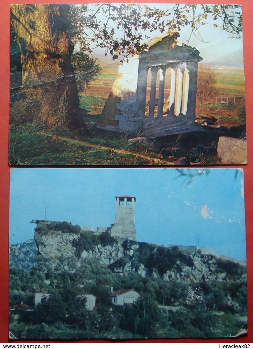 Albania 2 Postcards APOLONIA And KRUJA - Albania