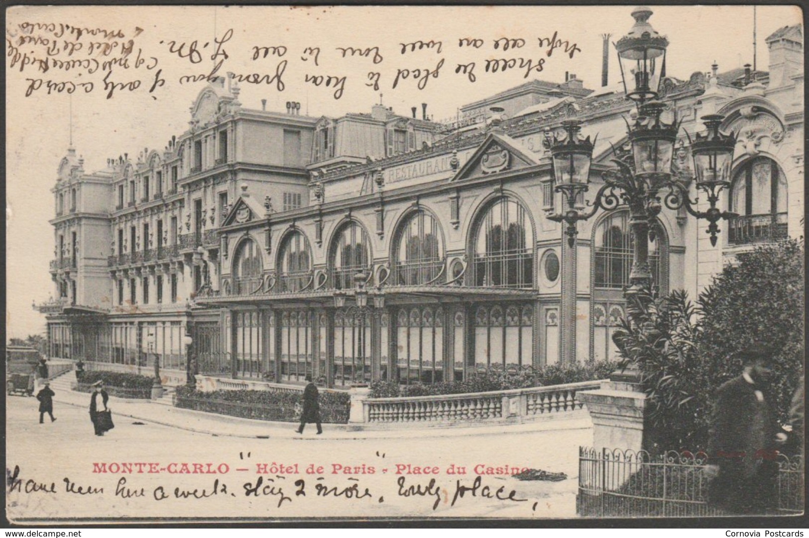 Hôtel De Paris, Place Du Casino, Monte-Carlo, C.1905 - CPA - Hôtels