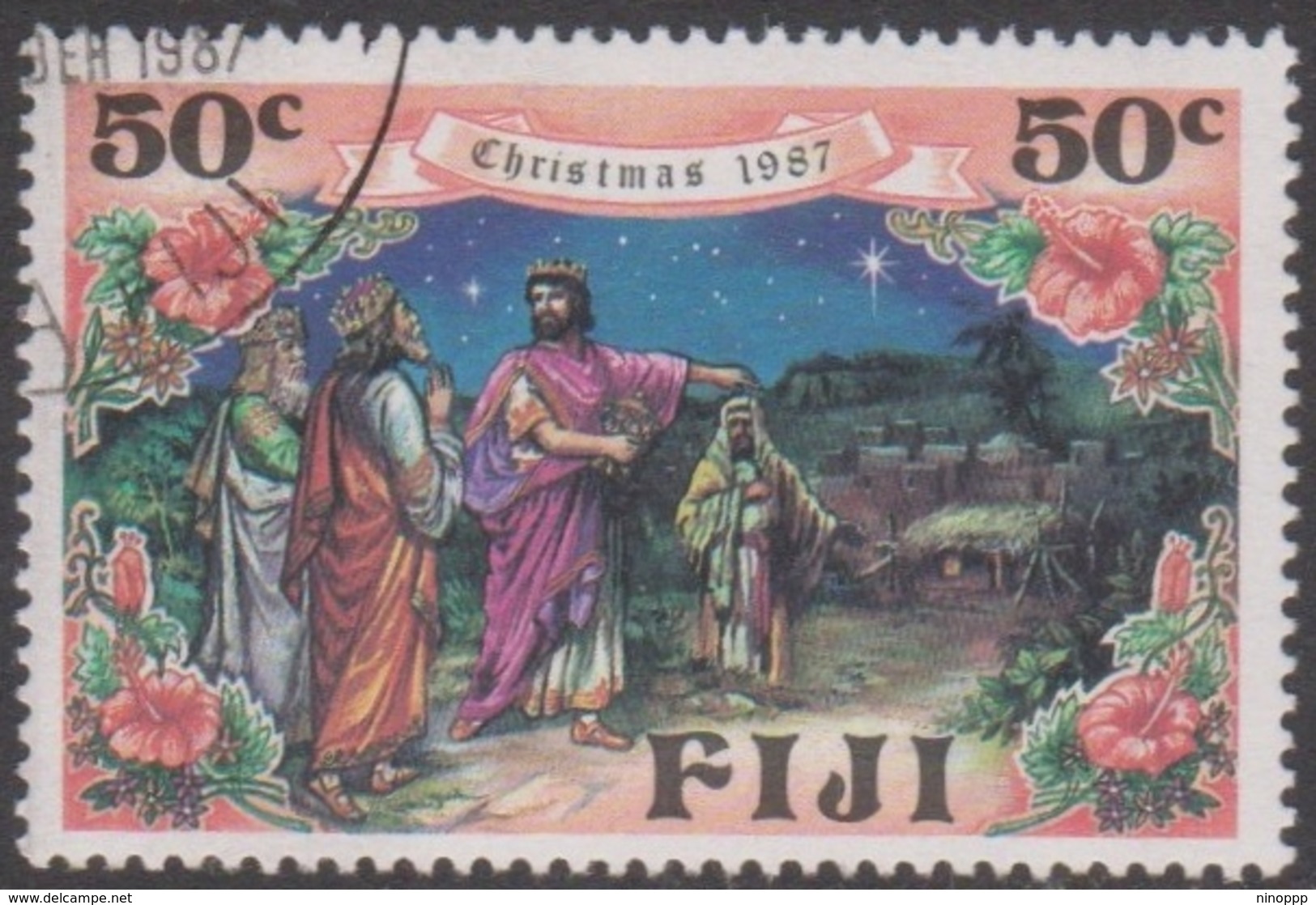 Fiji SG 766-769 1987 Christmas, 50c The 3 Kings, Used - Fiji (1970-...)