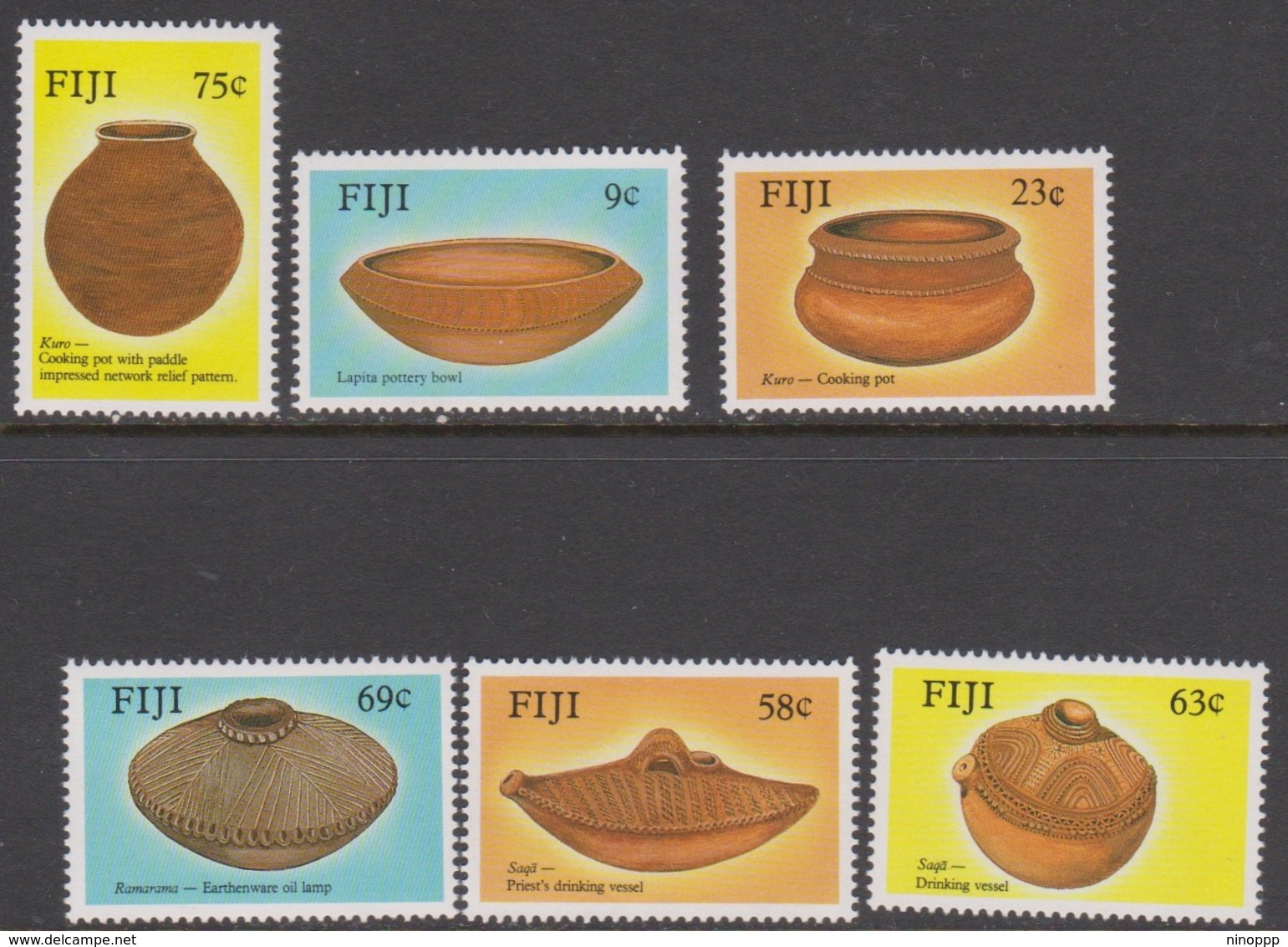 Fiji SG 772-777 1988 Ancient Pottery, Mint Never Hinged - Fiji (1970-...)