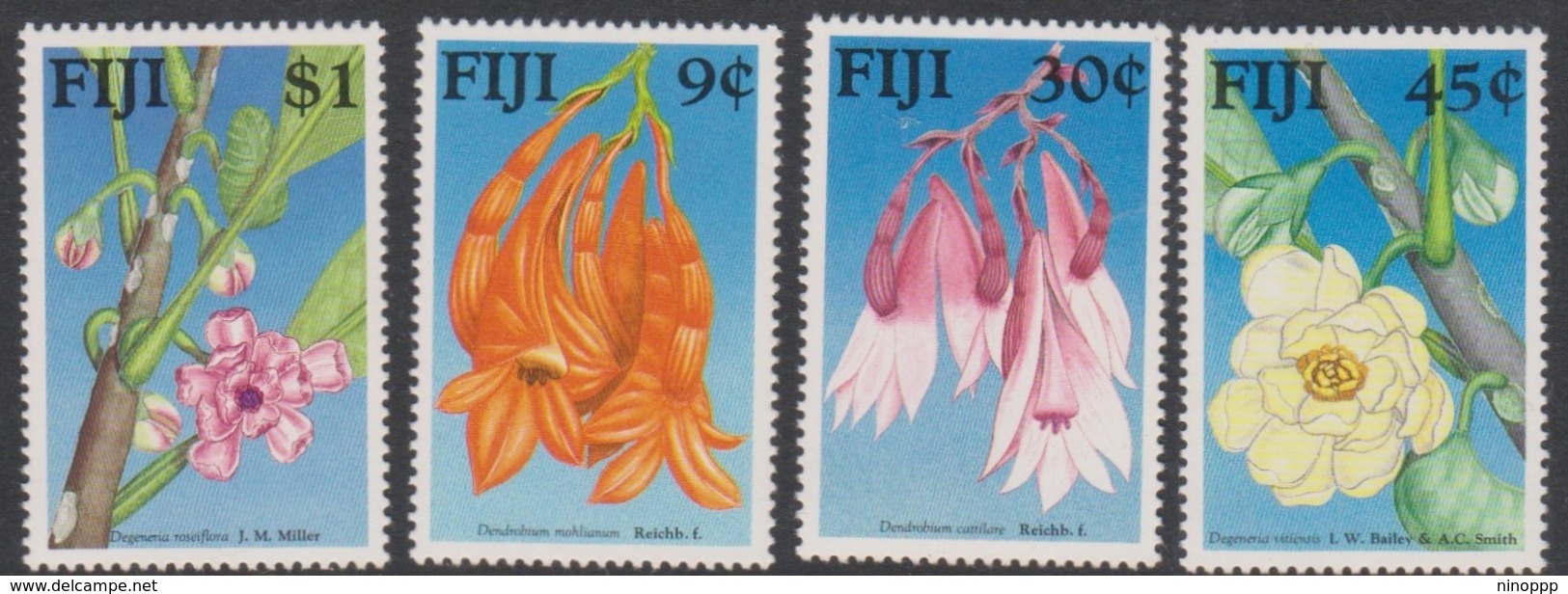 Fiji SG 782-785 1988 Native Flowers, Mint Never Hinged - Fiji (1970-...)