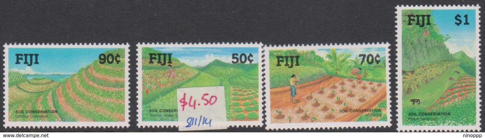 Fiji SG 811-814 1990 Soil Conservation, Mint Never Hinged - Fiji (1970-...)