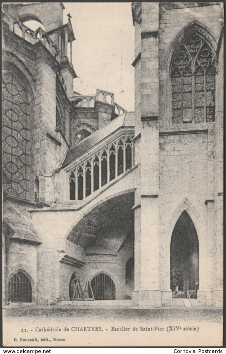 Escalier De Saint-Piat, Cathédrale De Chartres, C.1910 - Foucault CPA - Chartres