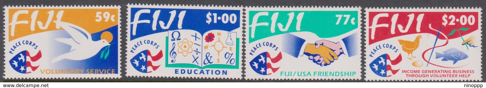 Fiji SG 866-869 1993 25th Anniversary Peace Corps In Fiji, Mint Never Hinged - Fiji (1970-...)