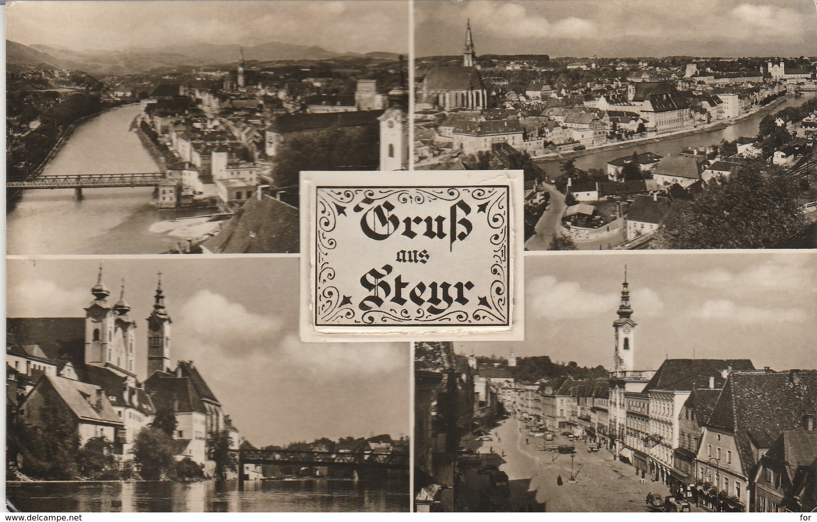 Autriche : STEYR : Grub Aus Steyr : à Système Dépliant : 7 Vues ( C.p.s.m. - Photo. Vérit. ) - Steyr