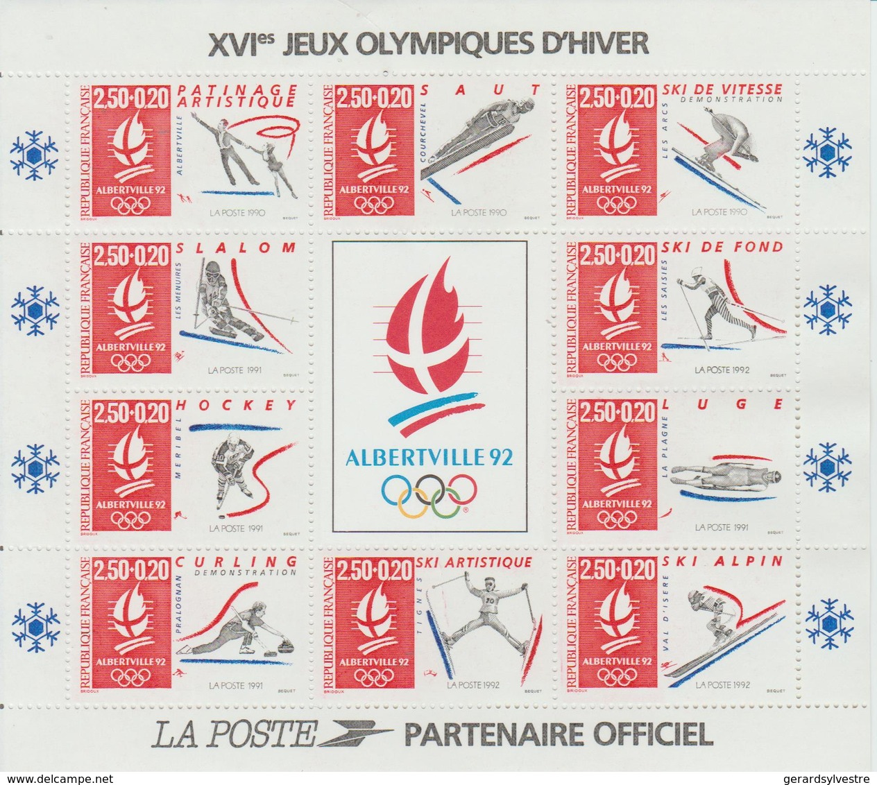 Alberville 92 Jeux Olympiques D'hiver - Mint/Hinged