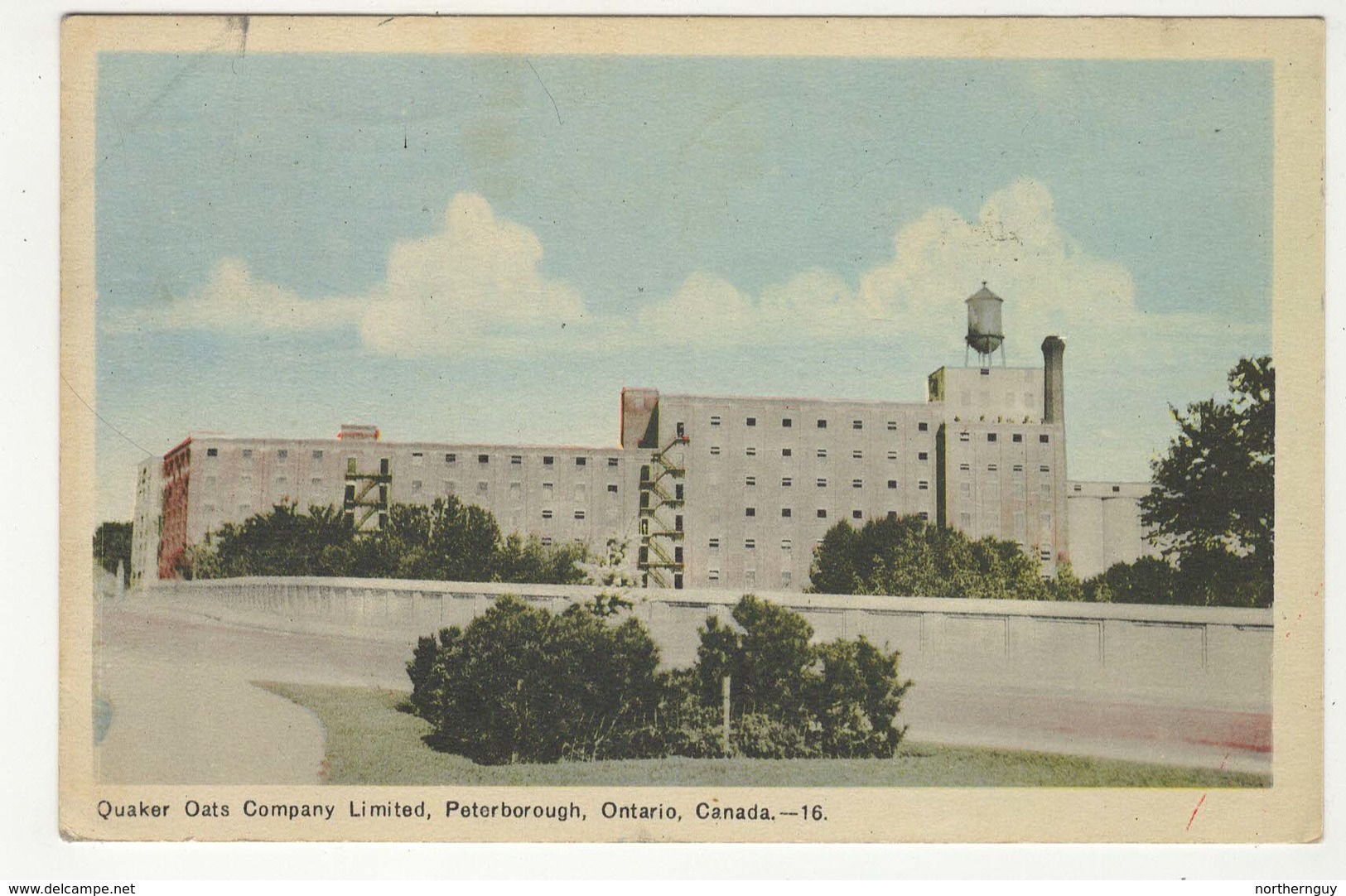 PETERBOROUGH, Ontario, Canada, Quaker Oats Company Factory, 1948 WB PECO  Postcard, Peterborough County - Peterborough