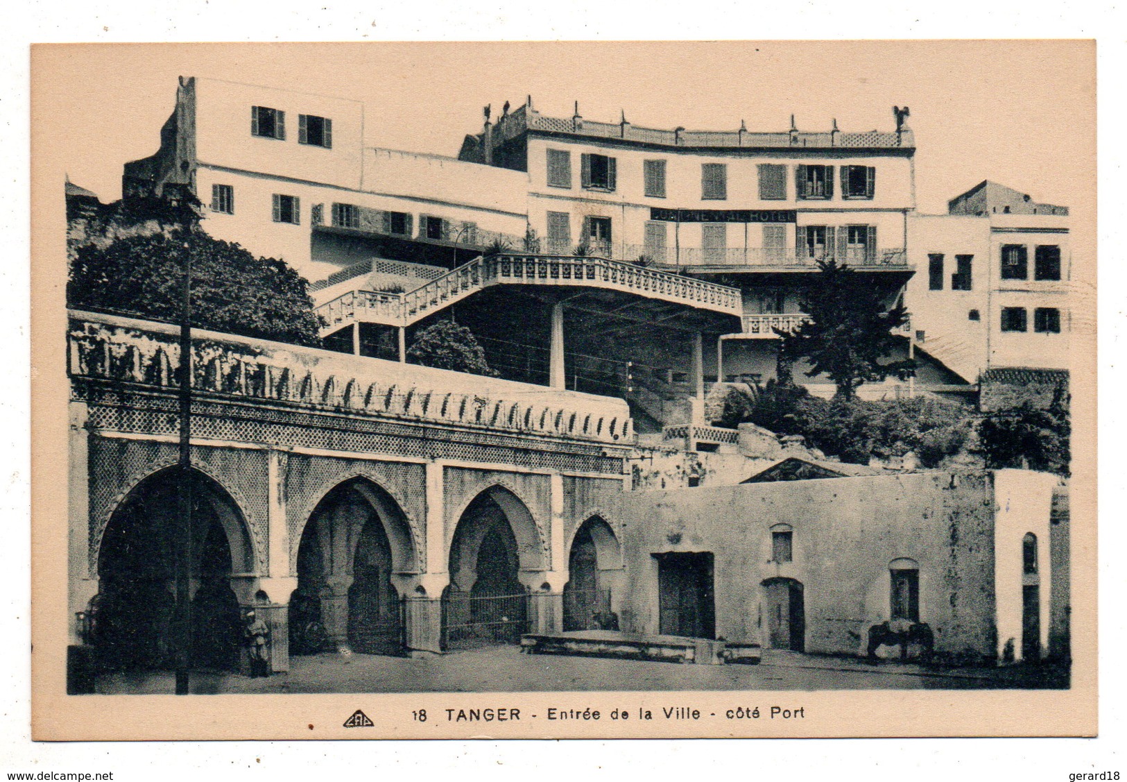 (maroc) TANGER - Entrée De La Ville - Coté Port 1935 - Tanger