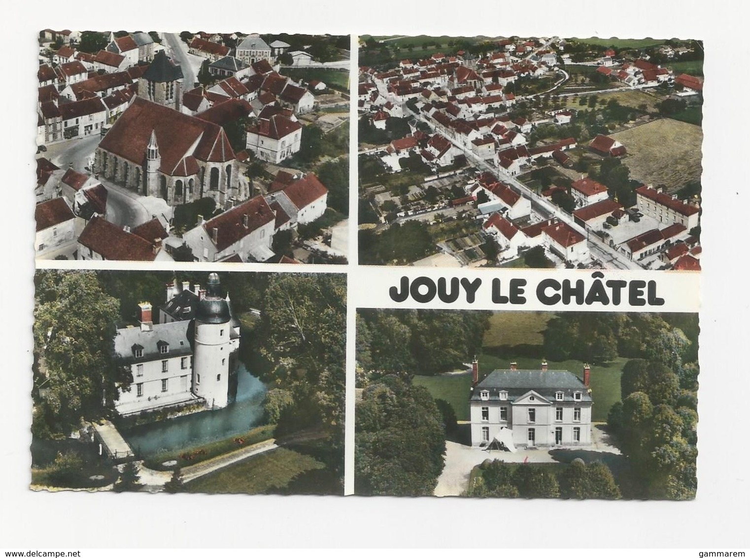 77 JOUY LE CHATEL - Le Château De Vigneau - Le Château De Petit Paris - L'église - Multivues - Cpsm Seine Et Marne - Autres & Non Classés