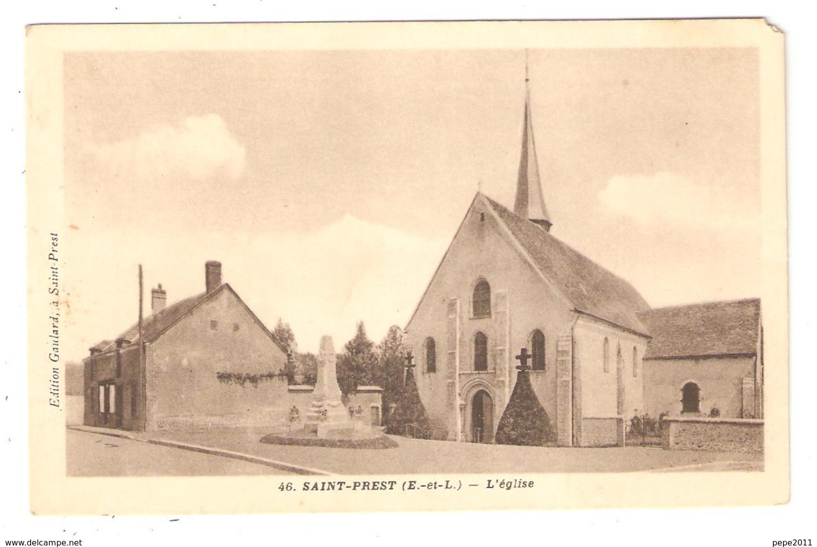 CPA 28 Saint Prest L'Eglise Monument Aux Morts - Autres & Non Classés