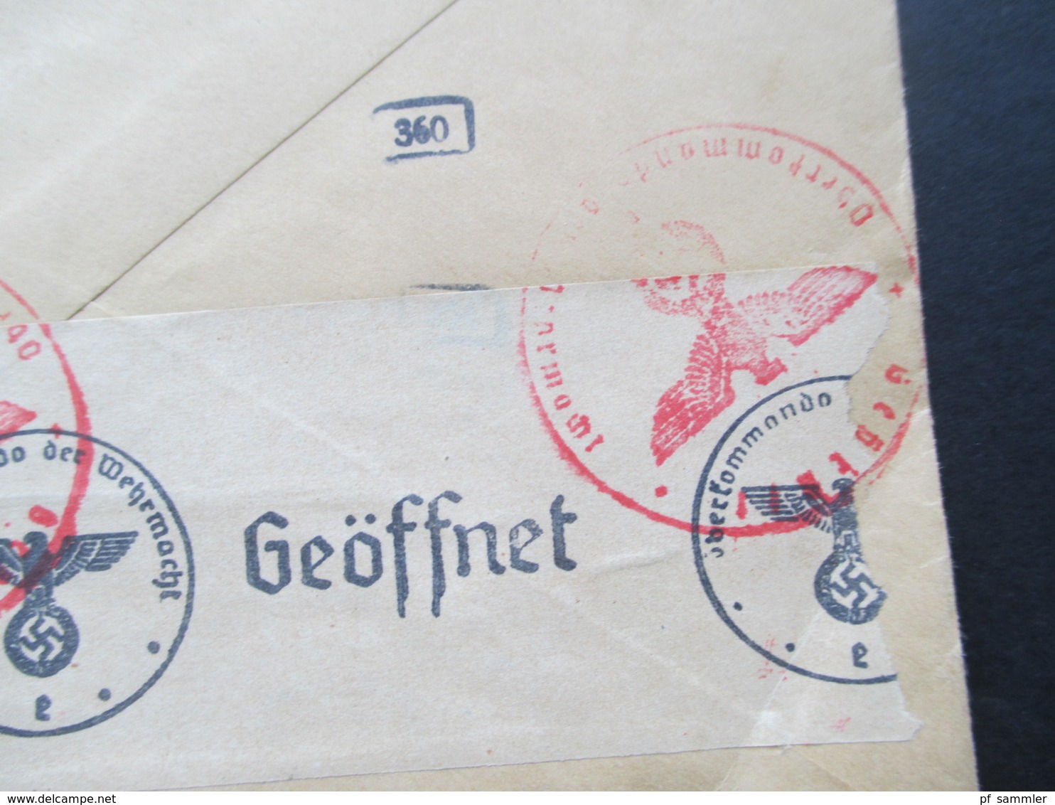 Schweiz 1942 Luftpost Firmenbrief Homawe Basel St. Clara Nach Passau Zensur OKW / Mehrfachzensur Der Wehrmacht - Storia Postale