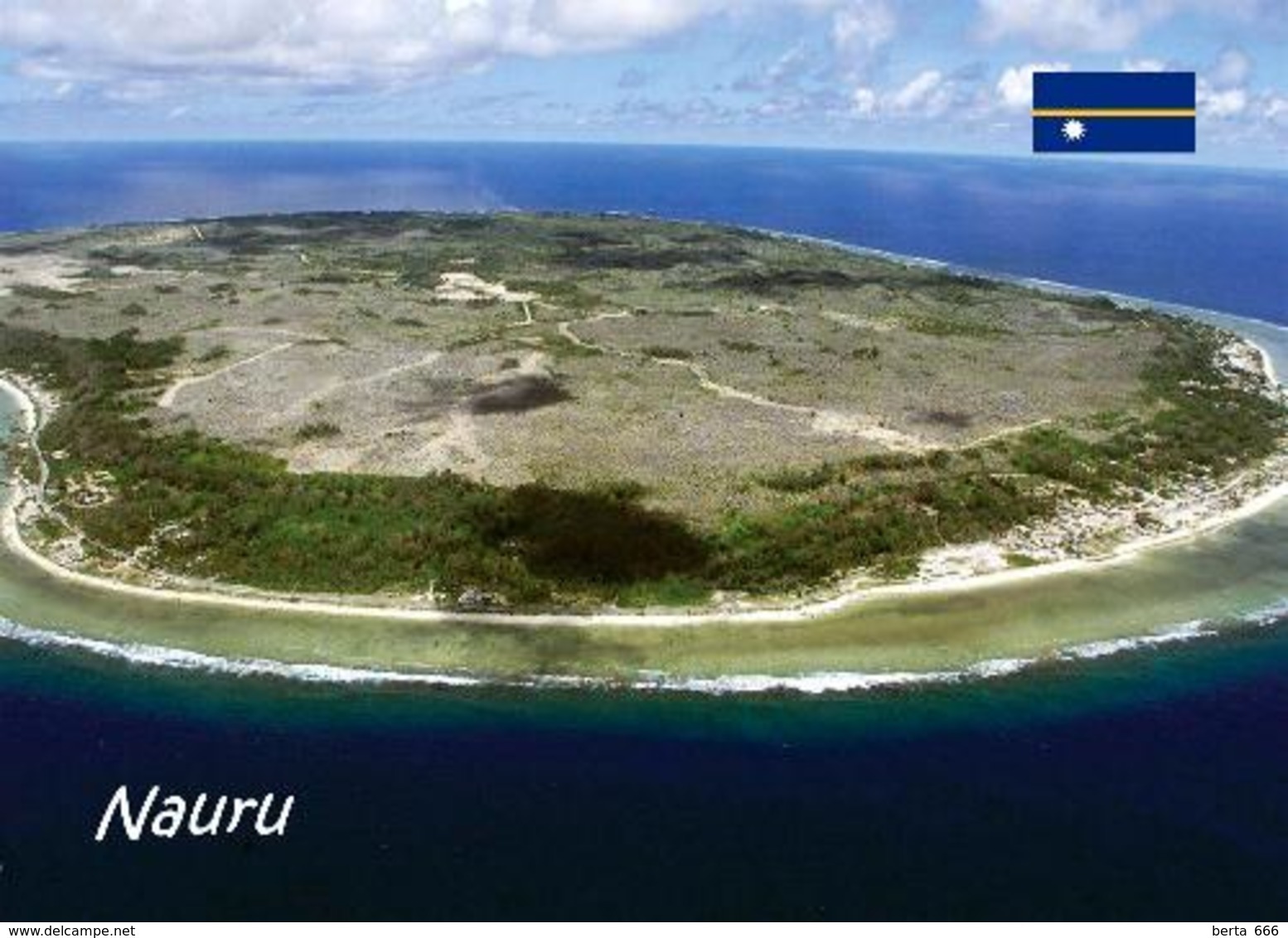 Nauru Island Aerial View New Postcard - Nauru