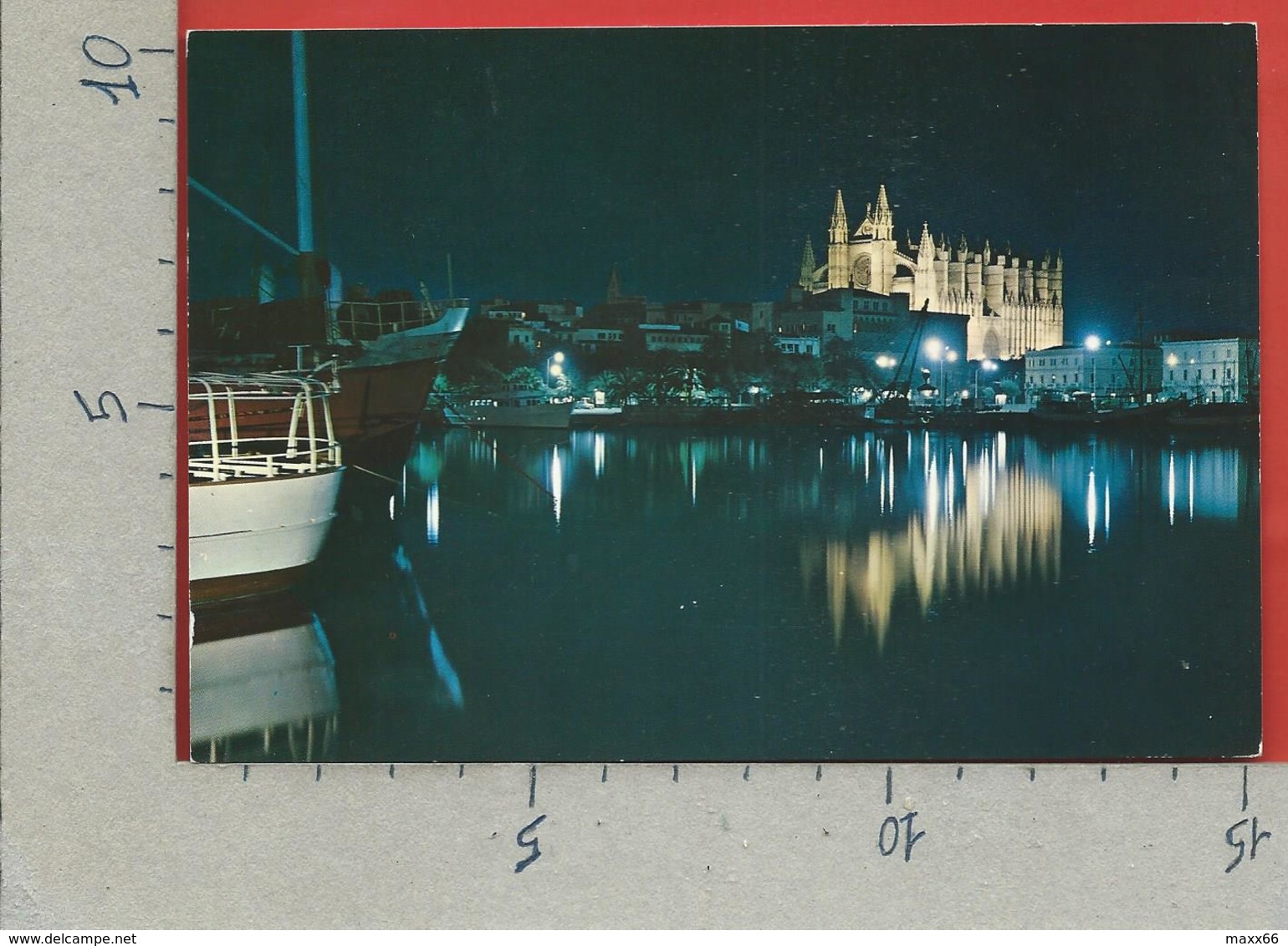 CARTOLINA VG SPAGNA - MALLORCA - Palma - Muelle De S. Pedro Y Catedral - 10 X 15 - ANN. 1968 CEPT - Mallorca