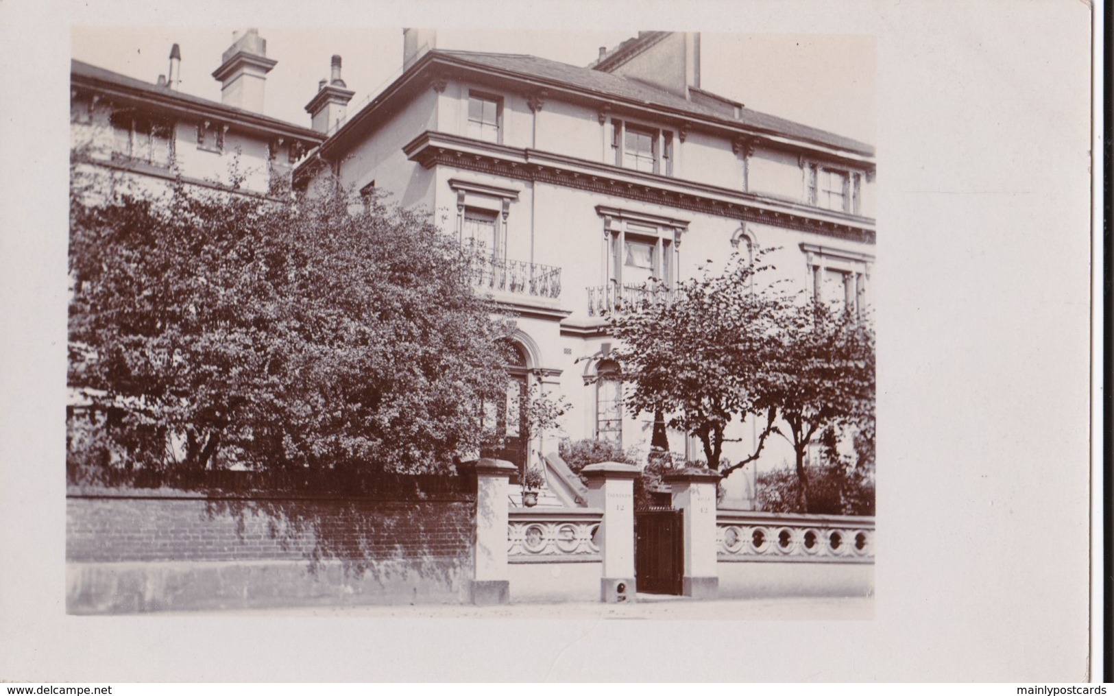 AS34 RPPC - Unidentified Large Town House - Photographs