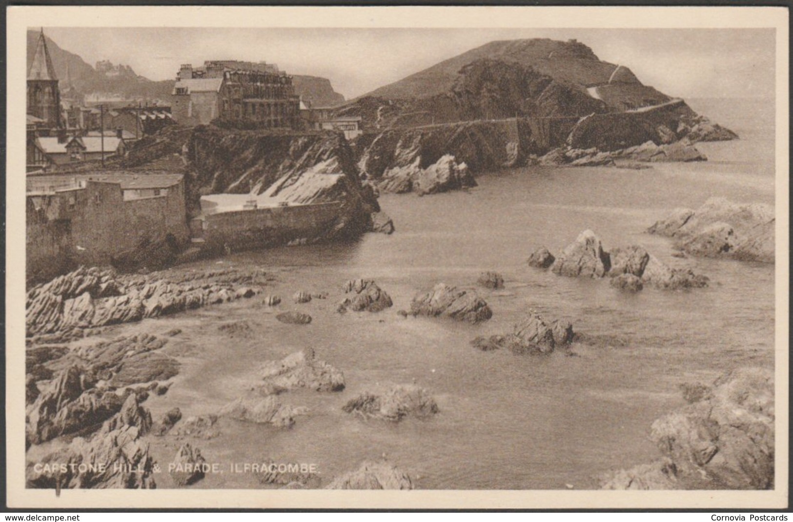 Capstone Hill & Parade, Ilfracombe, Devon, C.1930 - Postcard - Ilfracombe