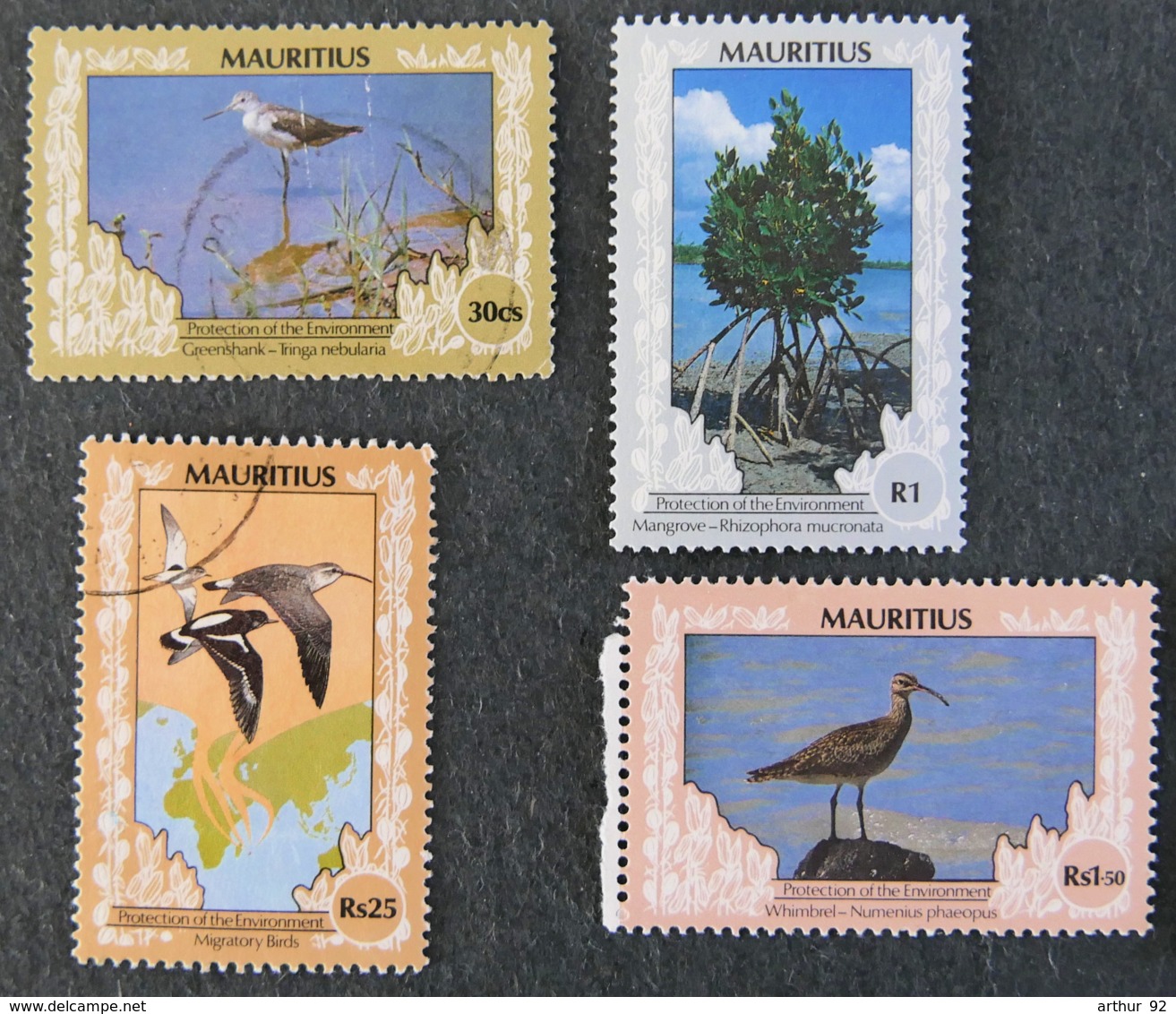 ILE MAURICE - MAURITIUS - 1989 - YT 749 à 752 - SERIE COURANTE - Mauritius (1968-...)