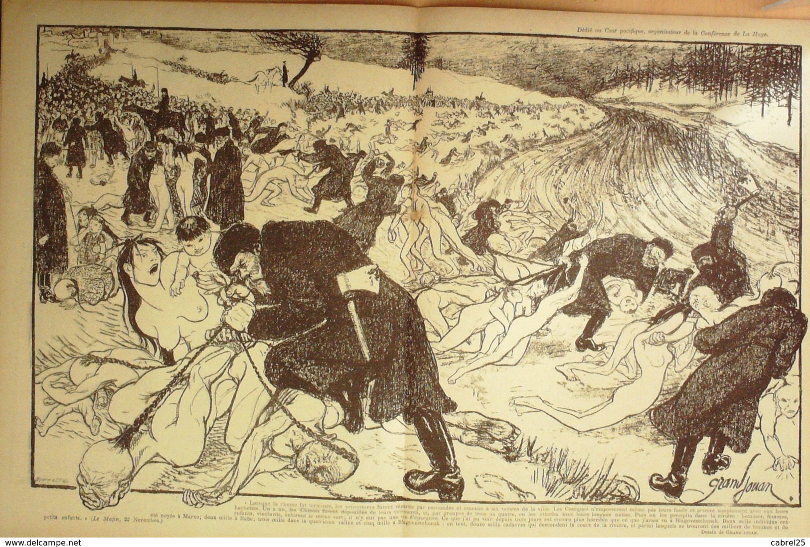 REVUE "LE RIRE"-1900-318-Dessin GOSE,JEANNIOT,FAIVRE,GRANDJOUAN,FAU,ROUVEYRE - 1900 - 1949