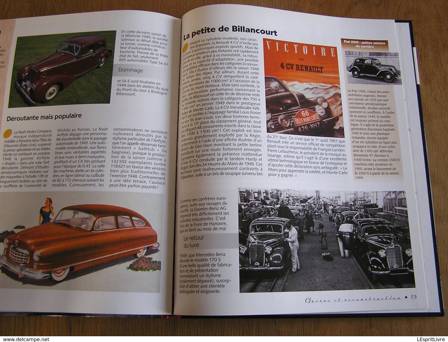 LA GRANDE HISTOIRE DE L'AUTOMOBILE 1940 1949 Guerre et Reconstruction Auto VW Jeep Citroën Peugeot Ford Berliet Porsche