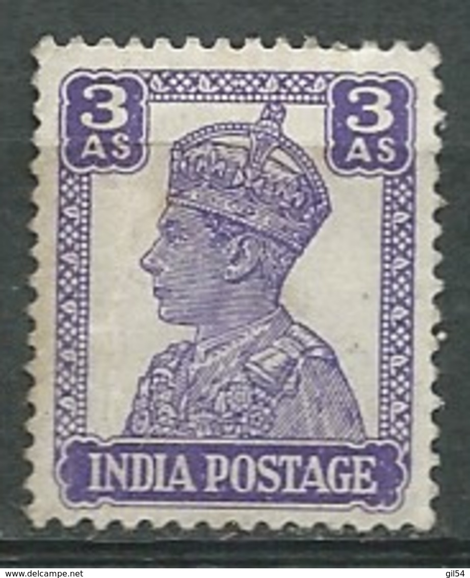 Inde Anglaise    Yvert N°   168 *  - Bce 16434 - 1936-47 King George VI