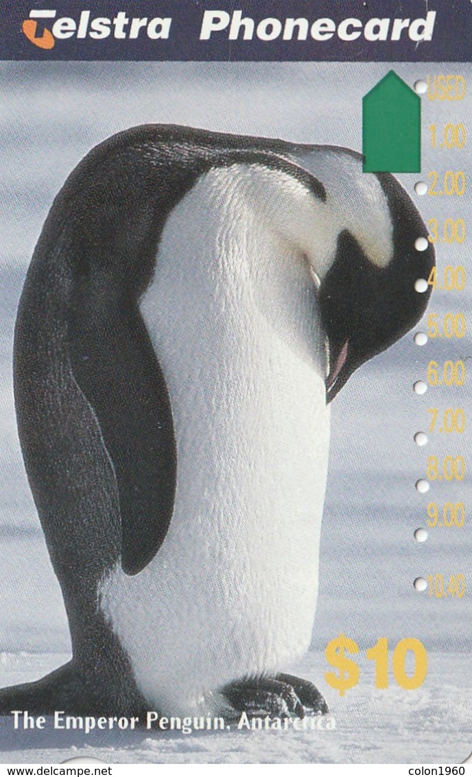 TARJETA TELEFONICA DE AUSTRALIA. The Emperor Penguin. PINGÜINO. AUS-M-424 (067). - Pinguins