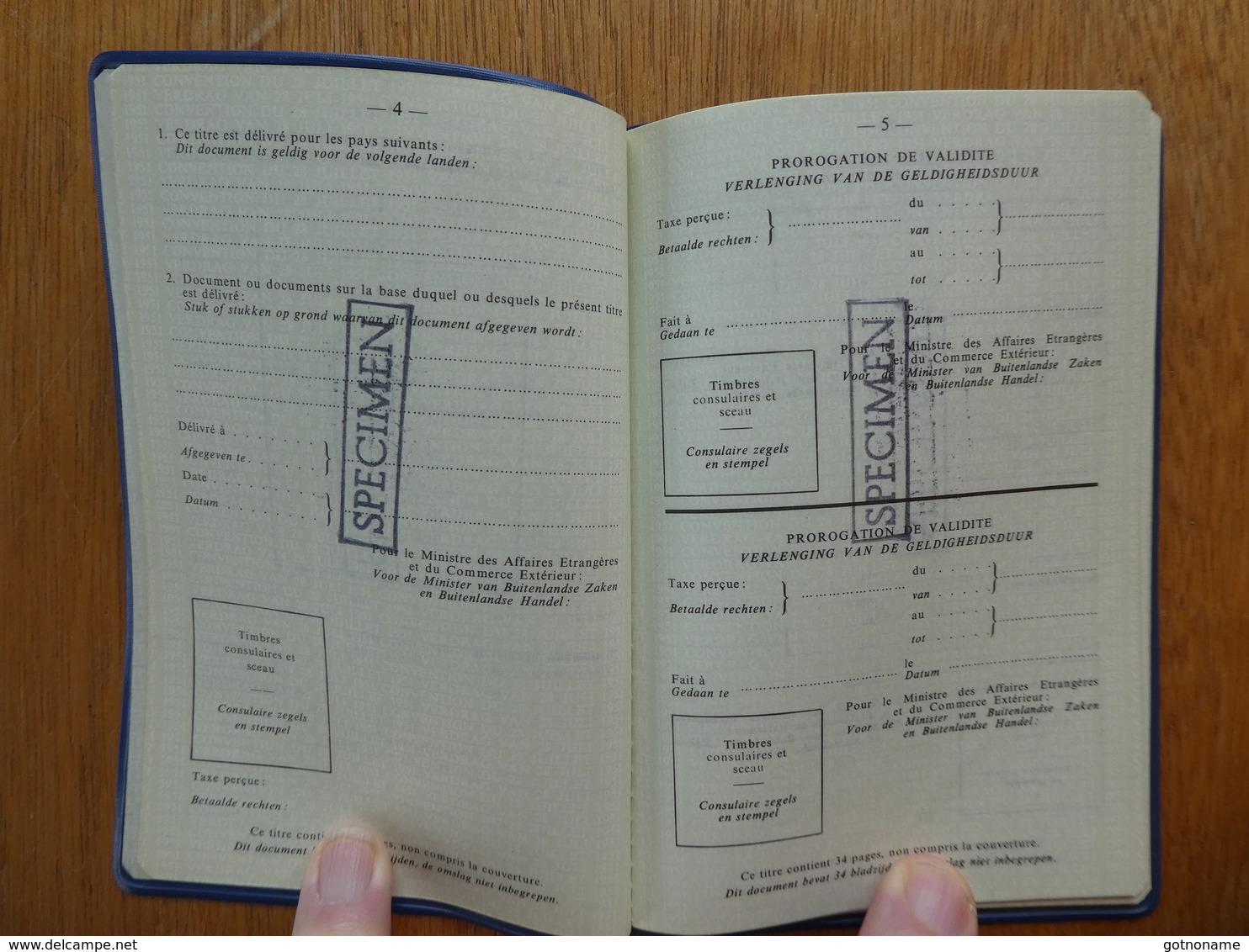 Passeport Passport, Reisepass, Titre De Voyage Reisdocument Belge Pour Réfugié 1980 - Historische Dokumente