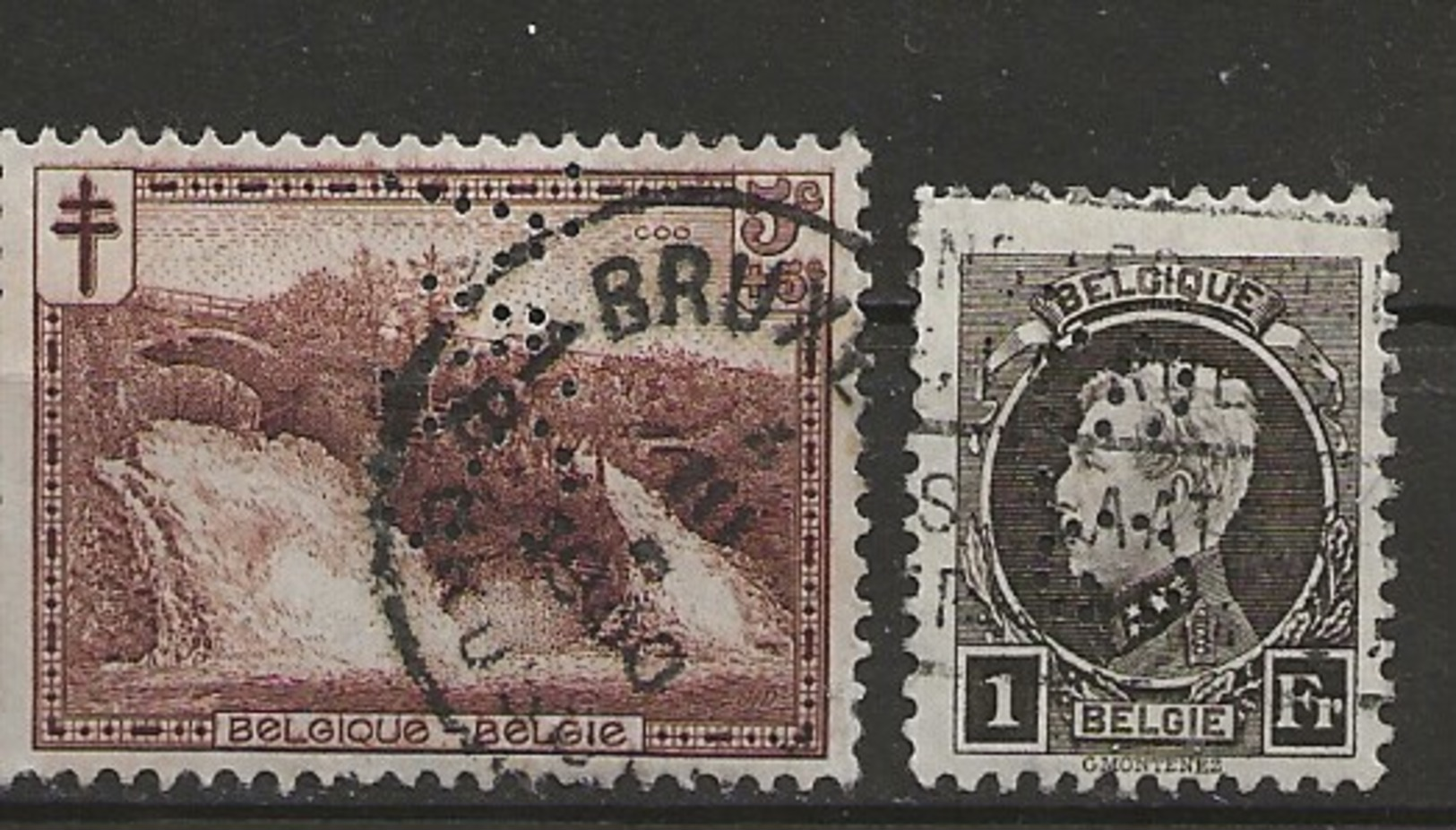 Timbres Perforés. - Gebruikt