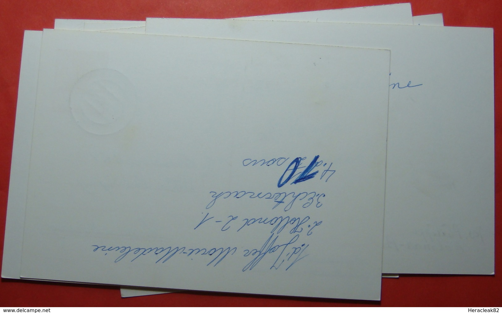 A,C 1963 Lot 7 X Carte Postale 2 Franc, DIFFERENT CITY SEALS - Postwaardestukken