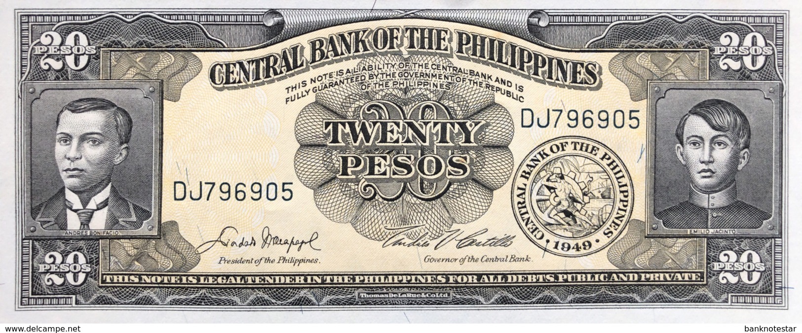 Philippines 20 Piso, P-137d - UNC - Signature 5 - Philippinen