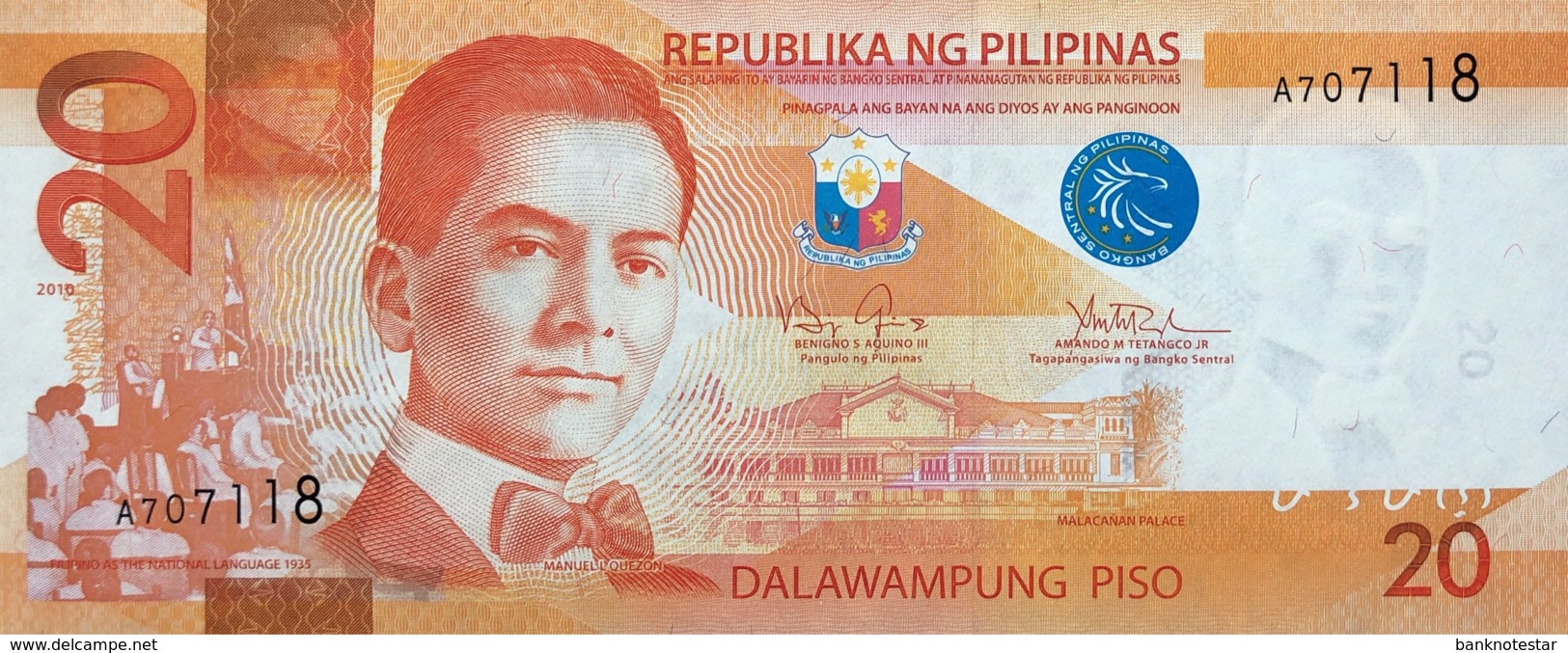 Philippines 20 Piso, P-206a (2010) - UNC - Philippinen