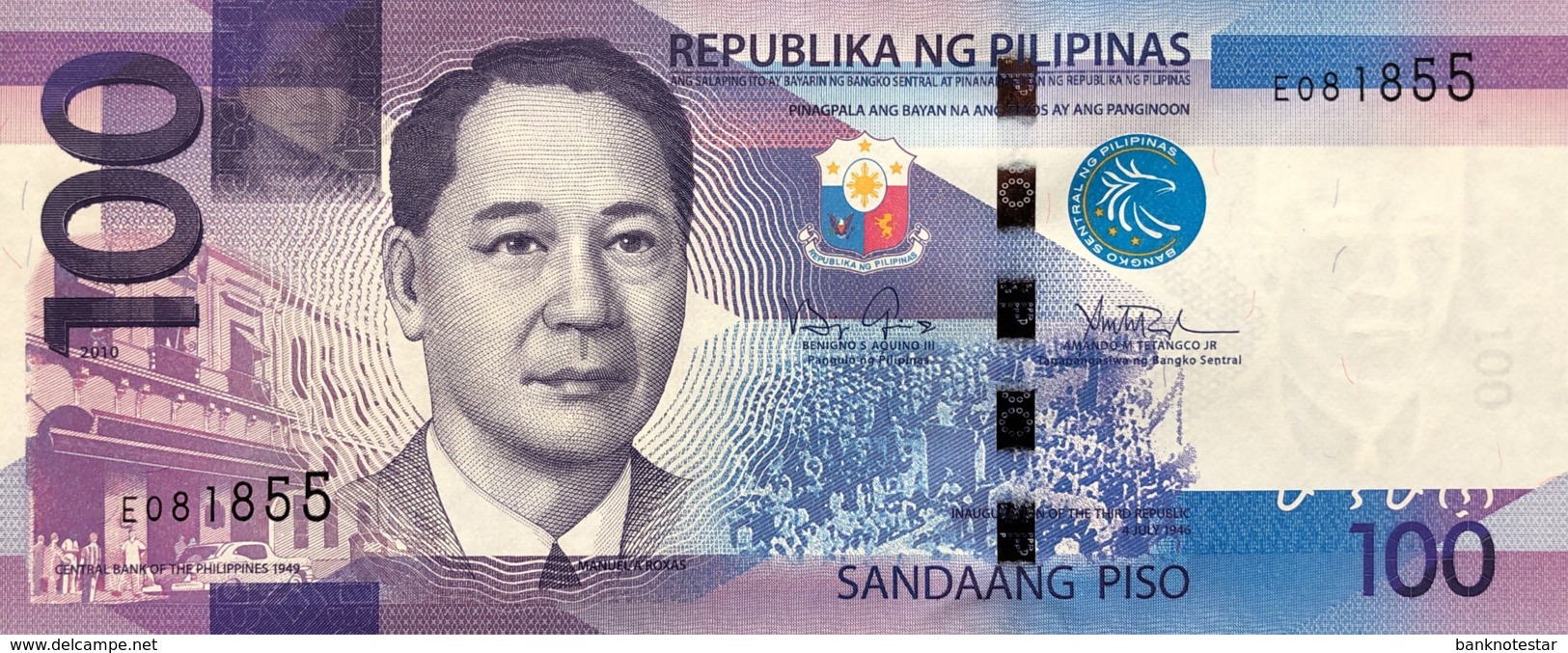 Philippines 100 Piso, P-208a (2010) - UNC - Philippinen