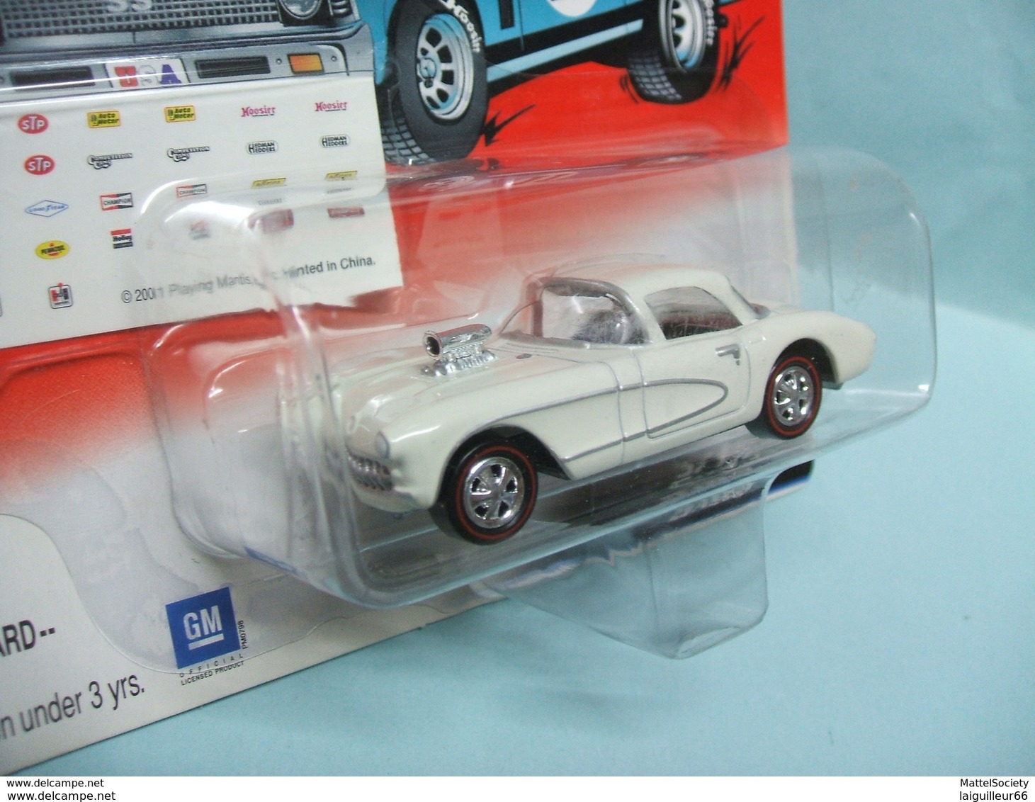 Johnny Lightning - '57 CHEVROLET CORVETTE VETTE GASSER 1957 - 2001 Rebel Rods 1/64 - Autres & Non Classés