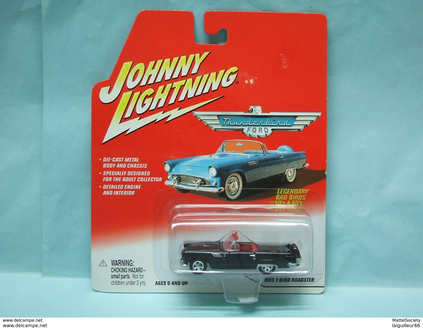 Johnny Lightning - FORD T-BIRD Roadster 1956 - 2002 Thunderbird Ford 1/64 - Altri & Non Classificati