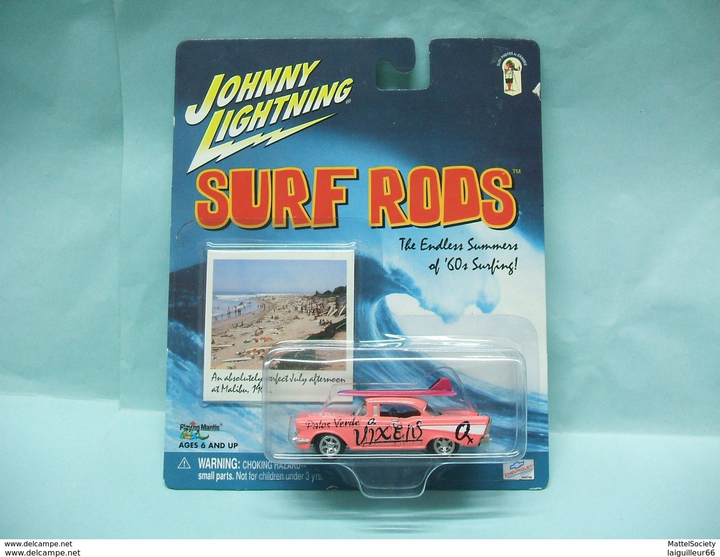 Johnny Lightning - CHEVROLET BEL AIR 1957 - 2000 Malibu Babes Surf Rods 1/64 - Other & Unclassified