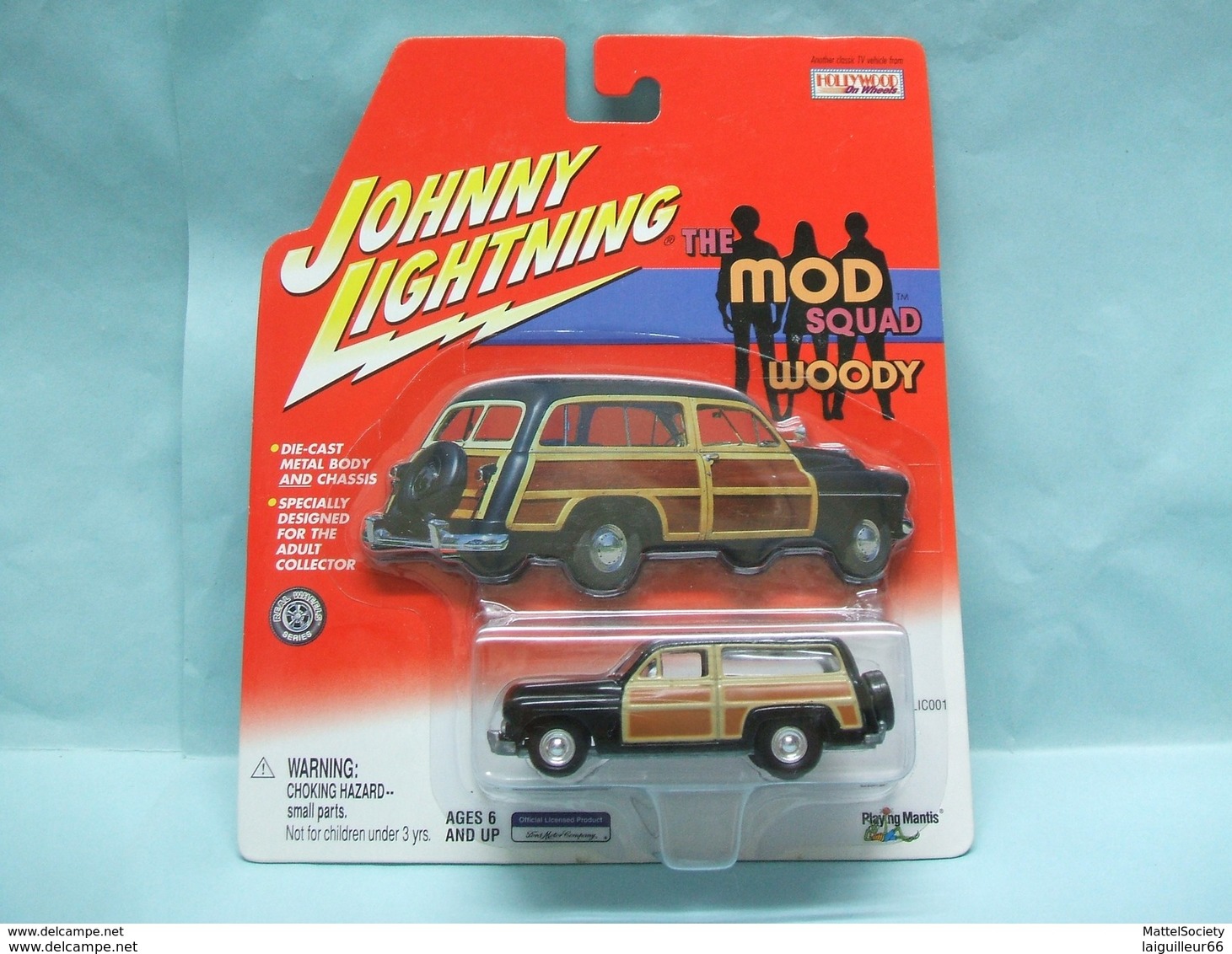 Johnny Lightning - FORD WAGON THE MOD SQUAD WOODY - 2001 Hollywood On Wheels 1/64 - Autres & Non Classés