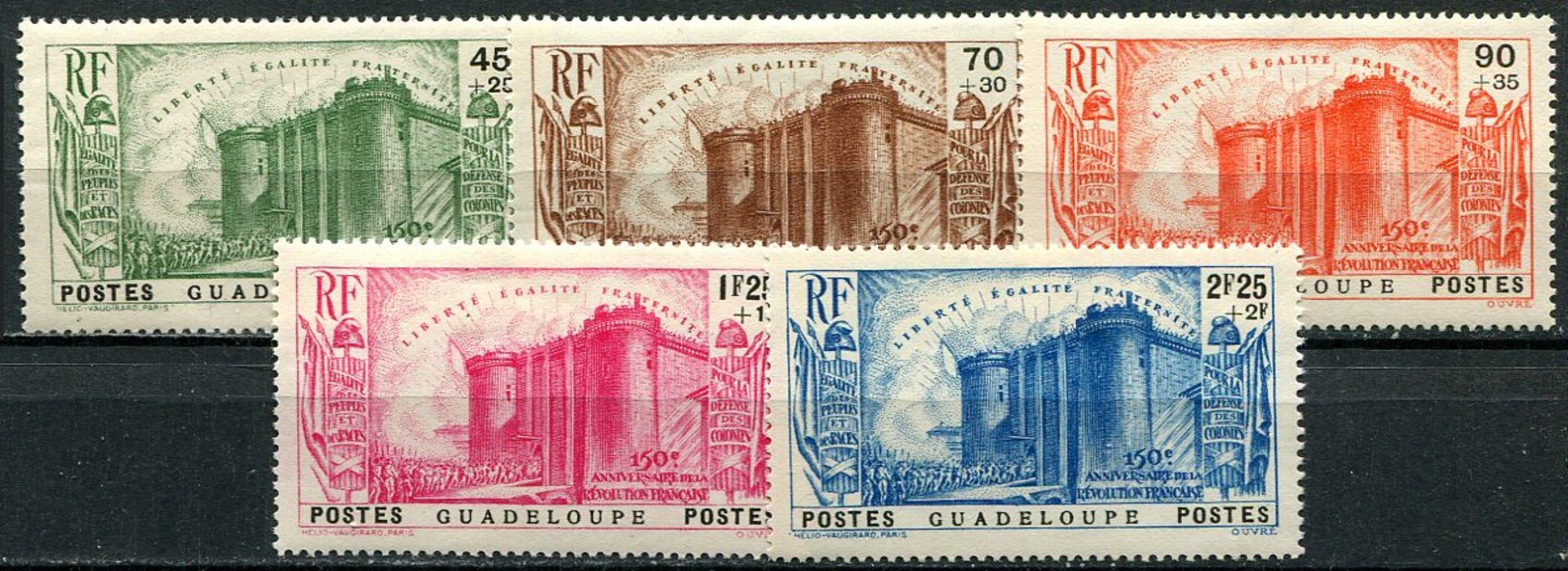 Guadeloupe, N° 142 à N° 146** Y Et T - Neufs