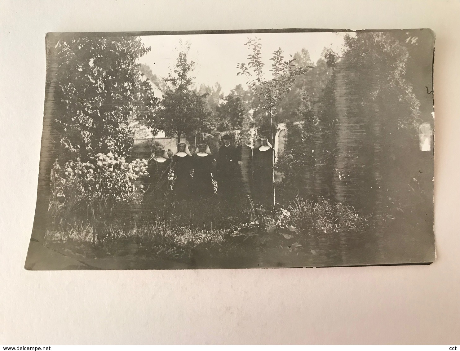 Brussegem  Merchtem  FOTO Genomen Door Duitse Soldaten  Pastoor Met Kloosterlingen Augustus 1914 - Merchtem