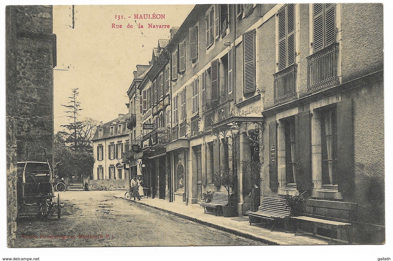 64-MAILEON-Rue De La Navarre...1912  Animé - Autres & Non Classés