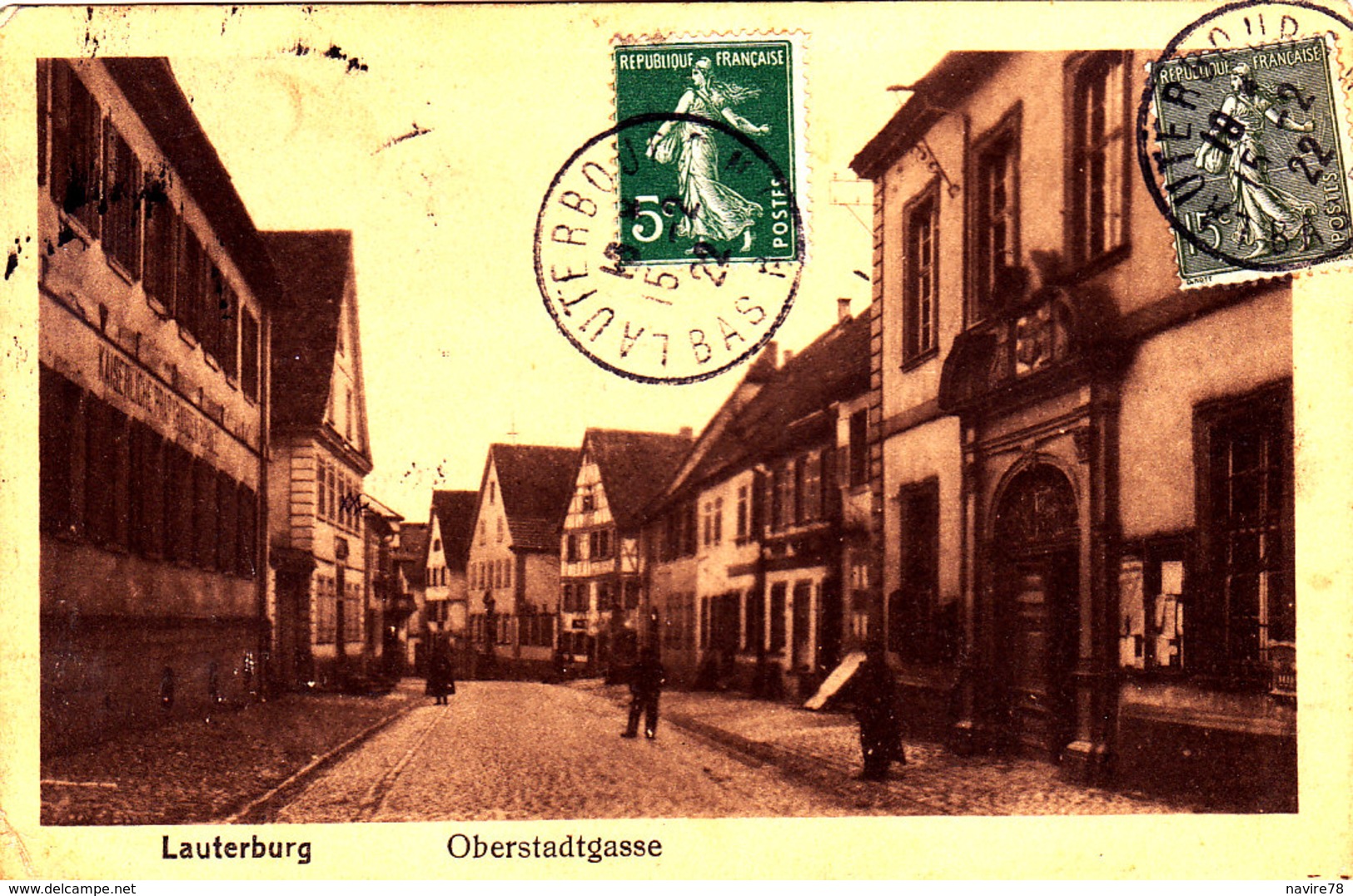 67 Cpa LAUTERBOURG (LAUTERBURG )   OBERSTADTGASSE - Lauterbourg